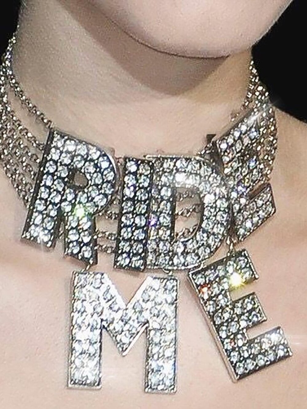 Betsey Johnson RUNWAY Ride Me Necklace  2011